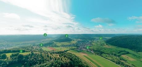 Panorama Blick vom Haarberg, Link öffnet im neuen Fenster