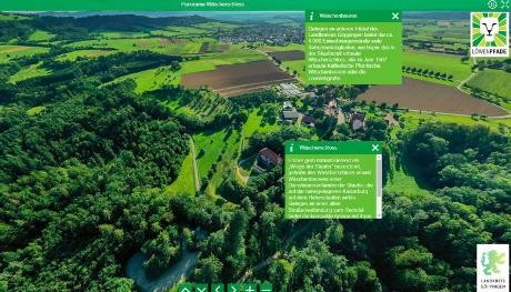 Panorama view Wäscherschloss, Link öffnet im neuen Fenster