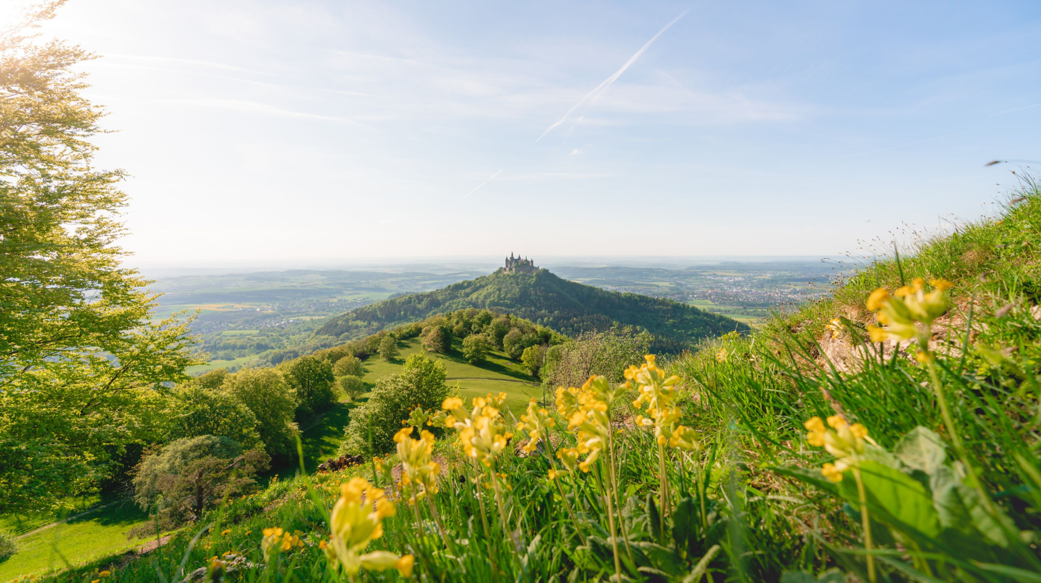 Traufgang Zollernburg-Panorama in Albstadt, Copyright: Albstadt Tourismus