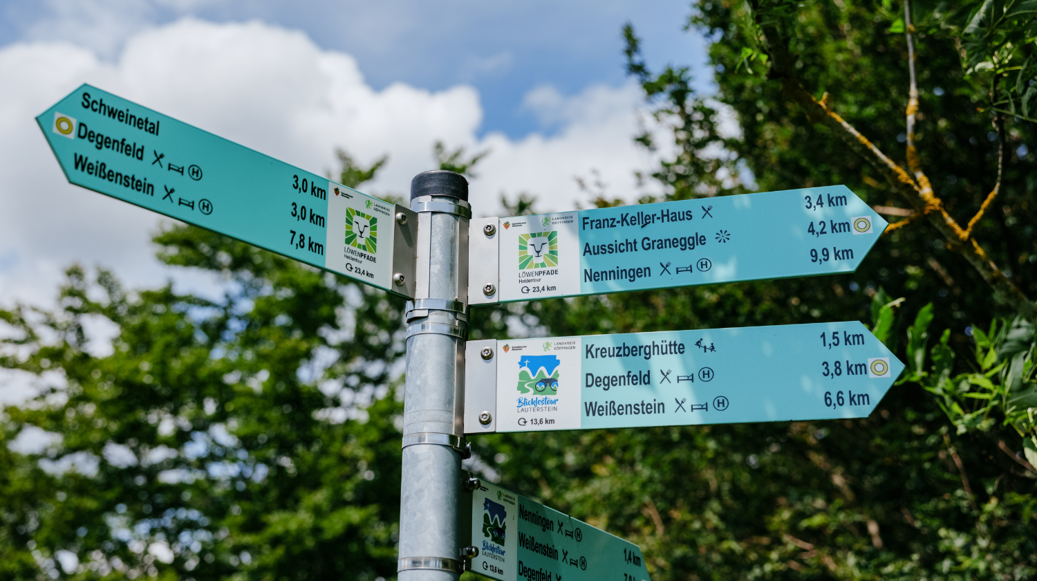 wegweisende-beschilderung-löwenpfade