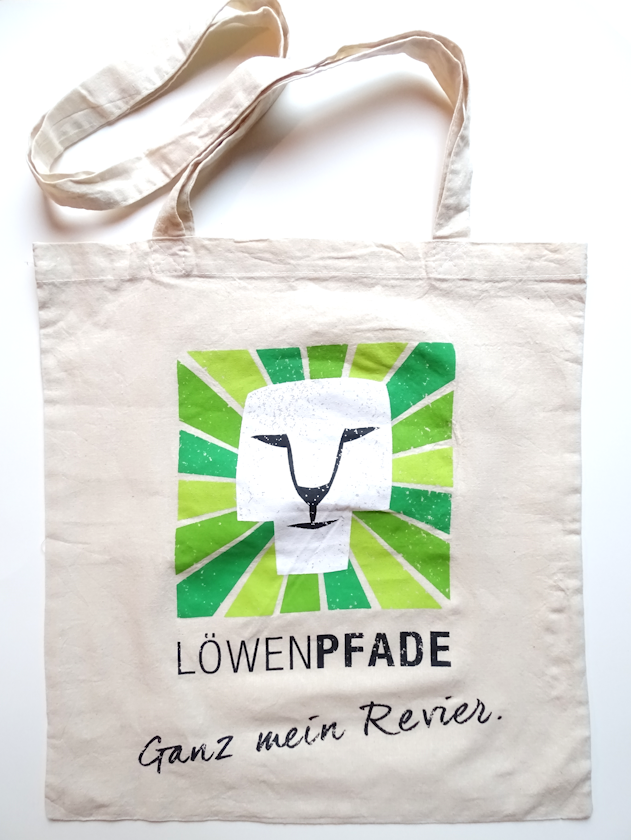 stofftasche löwenpfade